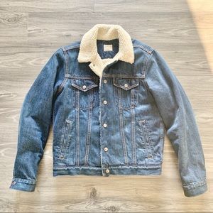 GAP Denim Jacket with Sherpa Lining
